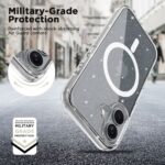 TECH-PROTECT FLEXAIR HYBRID MAGSAFE zaštita za iPHONE 16 (GLITTER CLEAR) - Slika 6