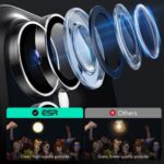 ESR ARMORITE CAMERA PROTECTOR zaštita leće za iPHONE 16 / 16 PLUS (prozirna) - Slika 4