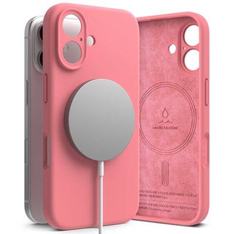 RINGKE SILICONE MAGNETIC zaštita za MAGSAFE iPHONE 16 (PINK) - Slika 5