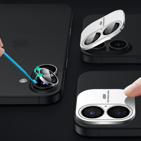 ESR ARMORITE CAMERA PROTECTOR zaštita leće za iPHONE 16 / 16 PLUS (prozirna) - Slika 5