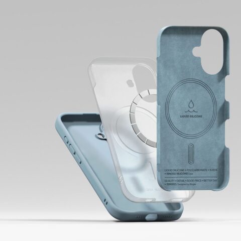 RINGKE SILICONE MAGNETIC zaštita za MAGSAFE iPHONE 16 (BLUE) - Slika 8