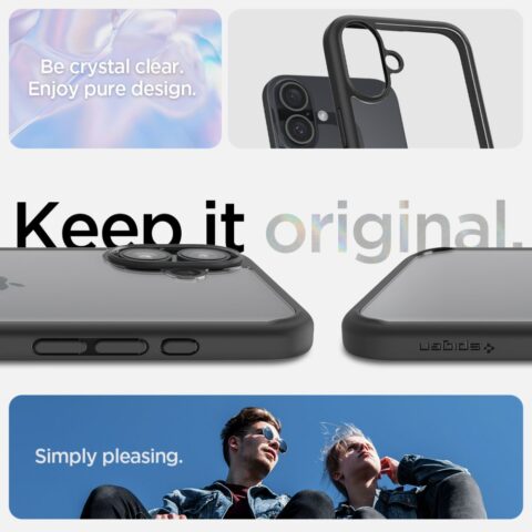 SPIGEN ULTRA HYBRID zaštita za iPHONE 16 PLUS (MATTE BLACK) - Slika 9