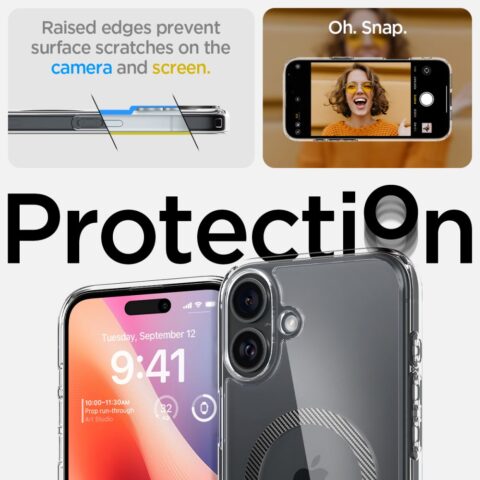 SPIGEN ULTRA HYBRID MAGSAFE zaštita za iPHONE 16 (CARBON FIBER) - Slika 9