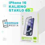 iPhone 16 kaljeno staklo 6D