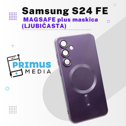 iPhone 16 serija – kopija (6) MAGSAFE zaštita za SAMSUNG S24 FE (ljubičasta) - Slika 1