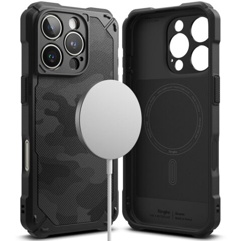 RINGKE RUGGED GEAR MAGNETIC MAGSAFE zaštita za iPHONE 16 PRO (CAMO BLACK) - Slika 2