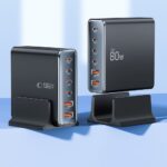 TECH-PROTECT DC80W-GAN 6-utora brzi stolni punjač PD80W/QC3.0 - Slika 2