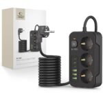 Tech-Protect PC3X6 razvodnik 3 USB & 3 TIP-C & 3 utičnice 200cm