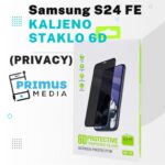 Samsung S24 FE kaljeno staklo 6D (PRIVACY)
