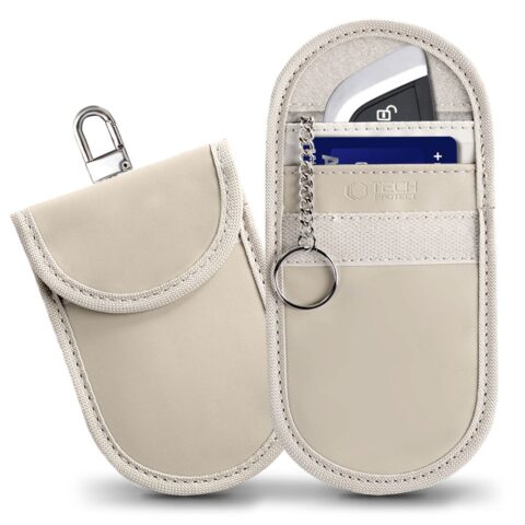 1 FARADAYA TECH-PROTECT KLR100 RFID SIGNAL BLOKER privjesak KEYLESS (CAFFE LATTE) - Slika 1