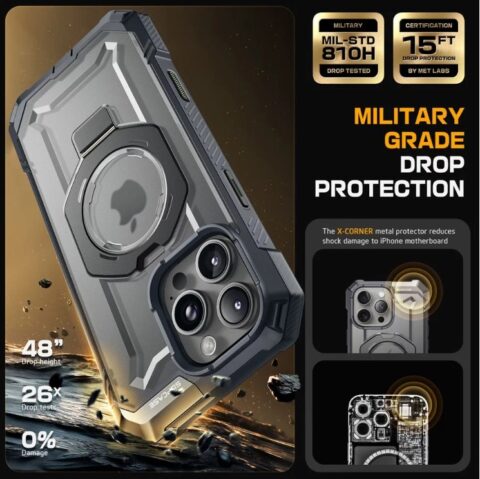 Maska SUPCASE UB GRIP MAG MAGSAFE zaštita za iPHONE 16 PRO (GREY) - Slika 6