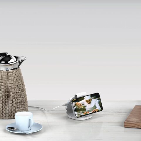 TECH-PROTECT QI15W-A32 3 u 1 MAGNETIC MAGSAFE bežični punjač (SIVI) - Slika 7