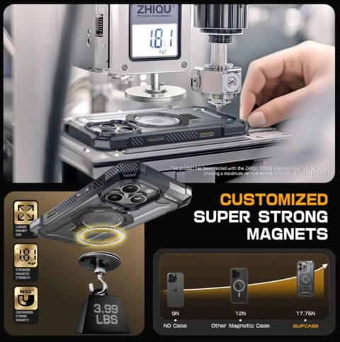 Maska SUPCASE UB GRIP MAG MAGSAFE zaštita za iPHONE 16 PRO (GREY) - Slika 8