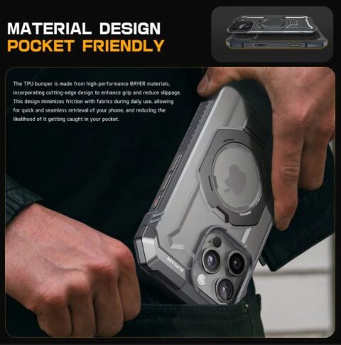 Maska SUPCASE UB GRIP MAG MAGSAFE zaštita za iPHONE 16 PRO (GREY) - Slika 10