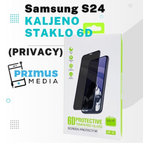 PRIVACY MTimpex – kopija Samsung S24 kaljeno staklo 6D (PRIVACY) - Slika 1
