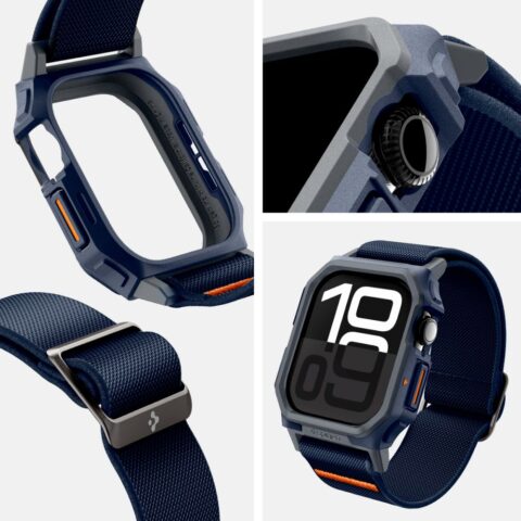 10 SPIGEN LITE FIT ”PRO” narukvica/zaštita za APPLE WATCH 10 (46 mm) NAVY BLUE - Slika 13