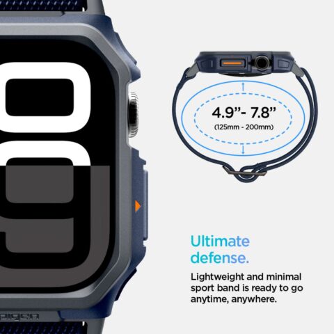 11 SPIGEN LITE FIT ”PRO” narukvica/zaštita za APPLE WATCH 10 (46 mm) NAVY BLUE - Slika 6