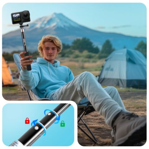 2 TECH-PROTECT GA100 MONOPAD & SELFIE STICK za GOPRO / DJI uređaje - Slika 7