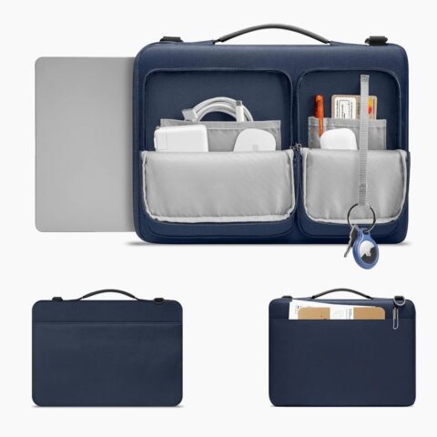 TECH-PROTECT Defender Bag univerzalna torbica za laptop 13-14" (NAVY BLUE) - Slika 8