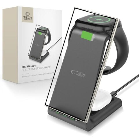TECH-PROTECT QI15W-A36 3 u 1 bežični punjač za ANDROID uređaje - Slika 1