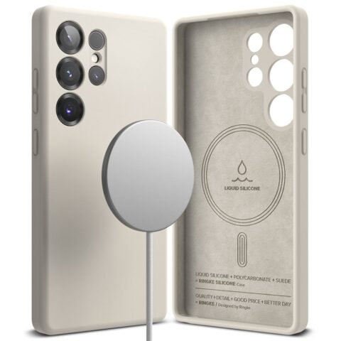 RINGKE SILICONE MAGNETIC MAGSAFE zaštita za Samsung GALAXY S25 ULTRA (STONE) - Slika 2