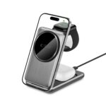 TECH-PROTECT QI15W-A42 3 u 1 MAGNETIC MAGSAFE bežični punjač (SPACE GREY) - Slika 6