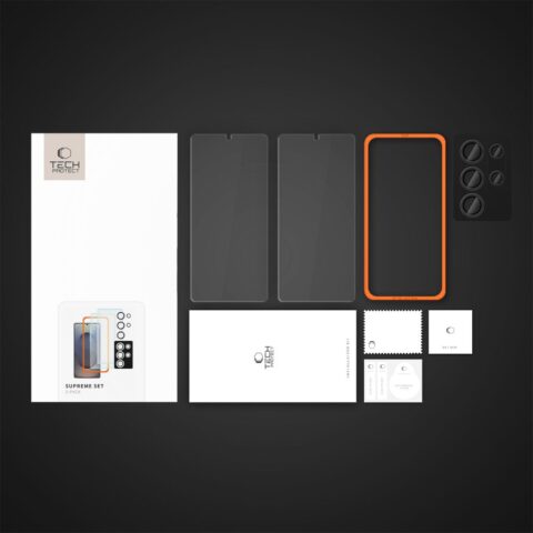 Tech-Protect Supreme komplet 2 kaljena stakla + zaštita za leće za Samsung GALAXY S25 ULTRA - Slika 7