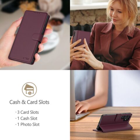 TECH-PROTECT WALLET torbica za Samsung GALAXY S25 (MULBERRY) - Slika 6