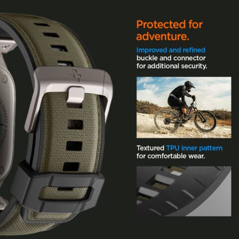 SPIGEN DURAPRO ARMOR narukvica za APPLE WATCH 4 / 5 / 6 / 7 / 8 / 9 / SE / ULTRA 1 / 2 (42 / 44 / 45 / 49 mm) (MILITARY GREEN) - Slika 12