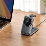 TECH-PROTECT QI15W-A42 3 u 1 MAGNETIC MAGSAFE bežični punjač (SPACE GREY) - Slika 5