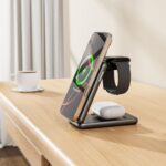 TECH-PROTECT QI15W-A42 3 u 1 MAGNETIC MAGSAFE bežični punjač (DESERT GOLD) - Slika 5