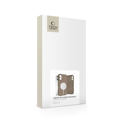 TECH-PROTECT LIQUID SILICONE MAGSAFE zaštita za iPHONE 16 (CHOCOLATE BROWN) - Slika 5
