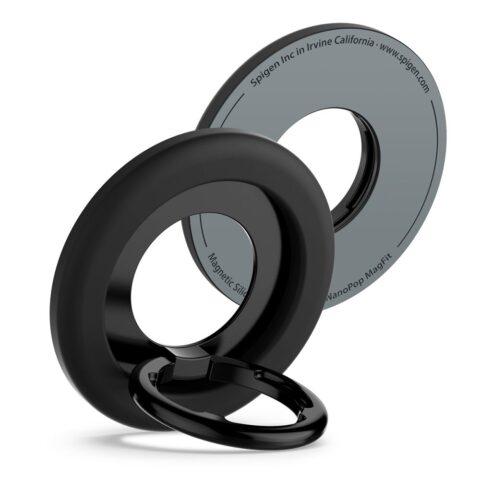 SPIGEN NANO POP MAGSAFE PHONE RING magnetni držač/stalak (BLACK SESAME) - Slika 1