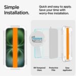 Premium kaljeno staklo 3D sa aplikatorom za instalaciju komplet za iPhone 15 PRO MAX - Slika 3