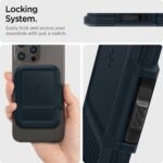 SPIGEN LOCK FIT MAGSAFE univerzalni MAGNETIC CARD novčanik (METAL SLATE) - Slika 13