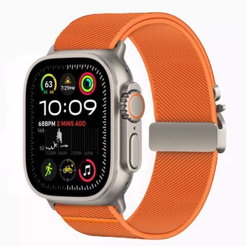 TECH-PROTECT NYLON CLASP APPLE WATCH 6 / 7 / 8 / 9 / 10 / SE / ULTRA 1 / 2 (44 / 45 / 46 / 49 mm) (ORANGE) - Slika 3