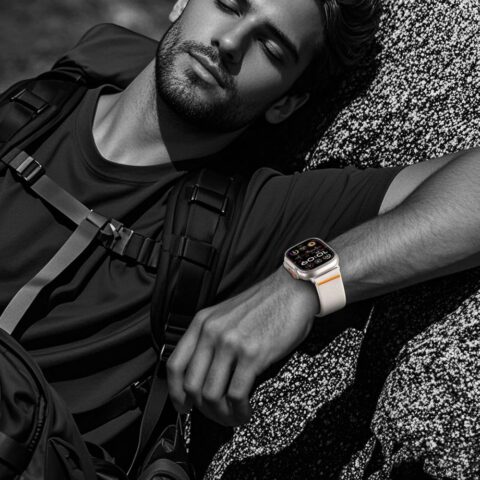 TECH-PROTECT NYLON CLASP APPLE WATCH 6 / 7 / 8 / 9 / 10 / SE / ULTRA 1 / 2 (44 / 45 / 46 / 49 mm) (TITANIUM) - Slika 5