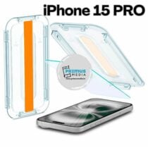 Premium kaljeno staklo 3D sa aplikatorom za instalaciju komplet za iPhone 15 PRO