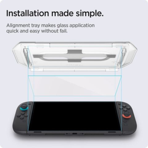 SPIGEN GLAS.TR ”EZ FIT” 2 kaljena stakla za NINTENDO SWITCH 2 - Slika 7