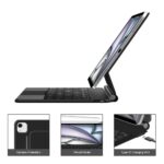 TECH-PROTECT torbica + tipkovnica MAGNETIC iPAD PRO 12.9” 4 / 5 / 6 / 2020-2022 / AIR 13” 1 / 2 / 2024-2025 (crna) - Slika 9