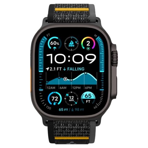 SPIGEN ATHLEX AIR narukvica za APPLE WATCH 6 / 7 / 8 / 9 / 10 / SE / ULTRA 1 / 2 (44 / 45 / 46 / 49 MM) ACTIVE BLACK - Slika 3