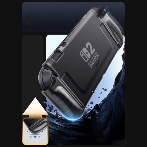 SUPCASE CRYSTAL CASE zaštita za NINTENDO SWITCH 2 (FROST BLACK) - Slika 5