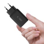 Tech-Protect NC45W-GAN kućni punjač 2x TIP C (CRNI) - Slika 6