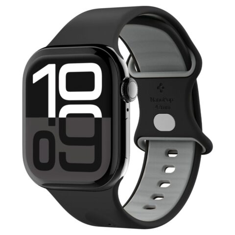 SPIGEN NANO POP narukvica za APPLE WATCH 6 / 7 / 8 / 9 / 10 / SE / ULTRA 1 / 2 (44 / 45 / 46 / 49 mm) BLACK SESAME - Slika 1