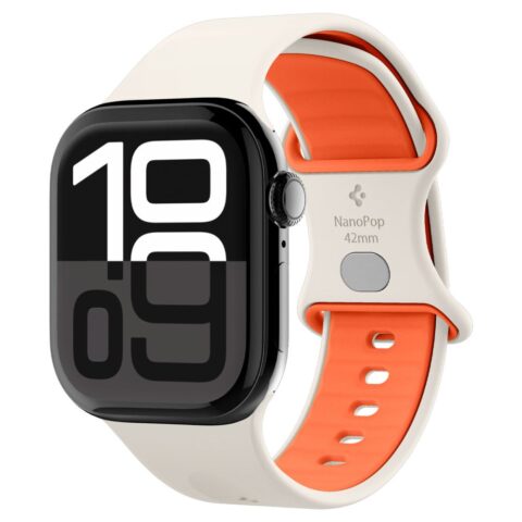 SPIGEN NANO POP narukvica za APPLE WATCH 6 / 7 / 8 / 9 / 10 / SE (40 / 41 / 42 mm) ORANGE BEIGE - Slika 1