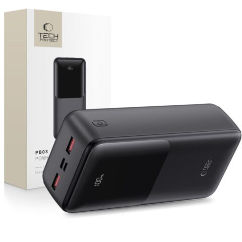 TECH-PROTECT PB03-22.5W POWER BANK 30.000mAh (crna) - Slika 1