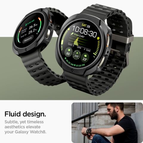 SPIGEN liquid air SAMSUNG GALAXY WATCH 8 CLASSIC (44 mm) zaštita MATTE BLACK - Slika 11