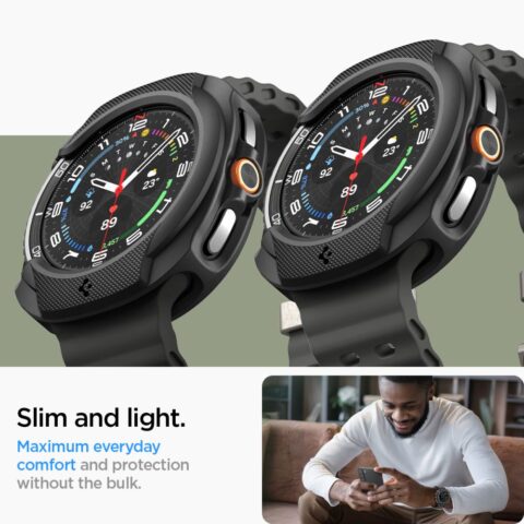 SPIGEN liquid air SAMSUNG GALAXY WATCH 8 CLASSIC (46 mm) zaštita MATTE BLACK - Slika 14