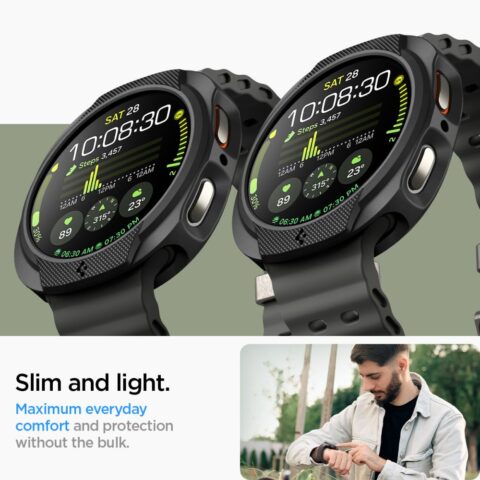 SPIGEN liquid air SAMSUNG GALAXY WATCH 8 CLASSIC (44 mm) zaštita MATTE BLACK - Slika 14