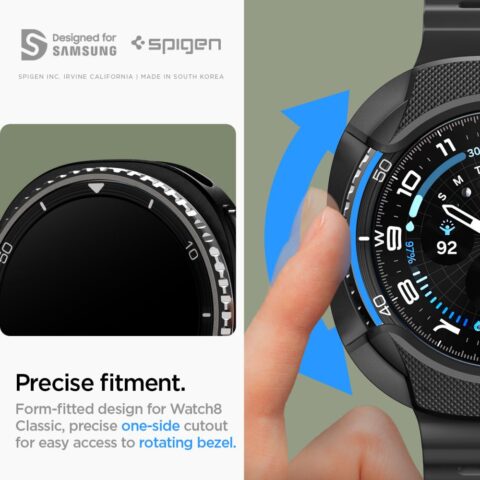 SPIGEN liquid air SAMSUNG GALAXY WATCH 8 CLASSIC (46 mm) zaštita MATTE BLACK - Slika 15